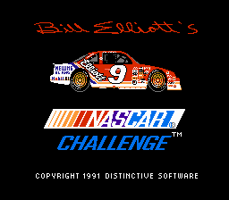 Bill Elliott's NASCAR Challenge screenshot 3 for NES